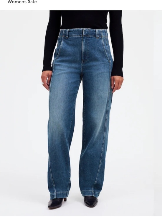 Madewell Denim - Madewell Curvy Tapered Denim Trousers Size 27